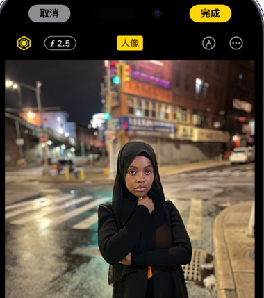 镇平苹果15服务店分享如何在iPhone15系列机型拍摄照片中添加人像效果 
